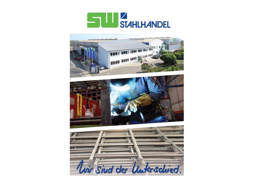 Flyer der SW Stahlhandel GmbH